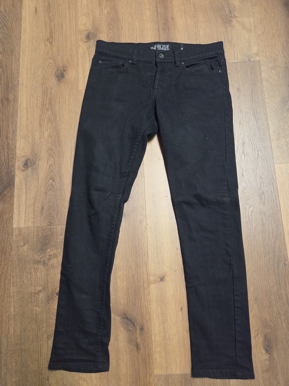 XXX RUDE MENS Skinny Jeans in Black